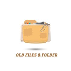 old file and folder junk - vector illustration N2