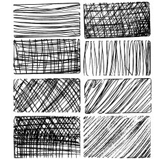 Set of Hand Drawn Textures in the rectangle shape N2