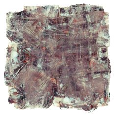 Abstract brown grunge painted rectangle