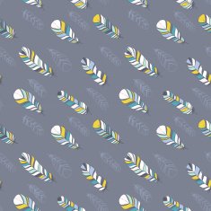 Seamless ethnic pattern with feathers N15