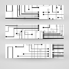 Vector banner set for your design N135