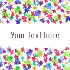 Watercolor background with firework star sparks