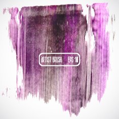Abstract stylish brush acrylic paint Vector illustration