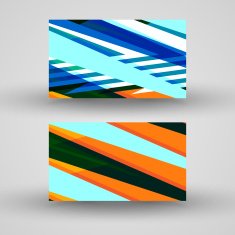 Vector business-card set for your design N344