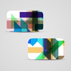 Vector business-card set for your design N349