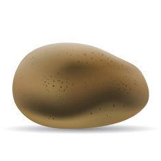 Brown potato