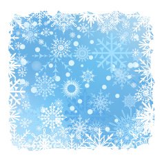 Blue Christmas snow background with stripes EPS10 vector