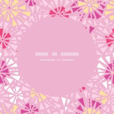 Vector pink abstract triangles frame seamless pattern background N2 ...