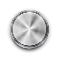 Vector silver metal textured button N2