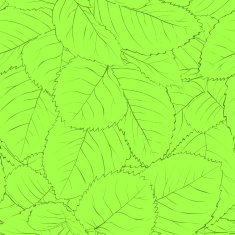 Beautiful seamless background with green leaves N3