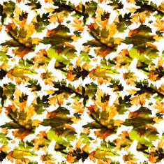 Seamless texture with colored watercolor maple leaves N24