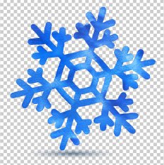 watercolor snowflake N23