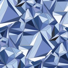 Crystal Seamless 3D Geometric background N4
