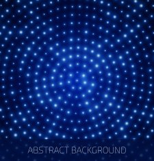 Abstract blue background with glowing dots
