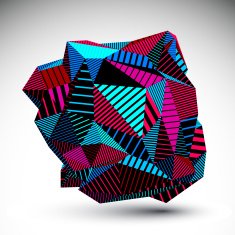 Decorative complicated unusual eps8 figure constructed