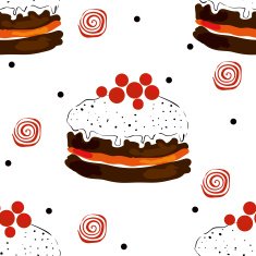 Sweets The Cherry cake N2