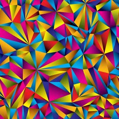 Colorful geometric surface seamless pattern