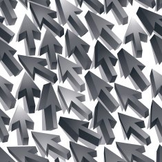 Mouse arrow cursors seamless pattern