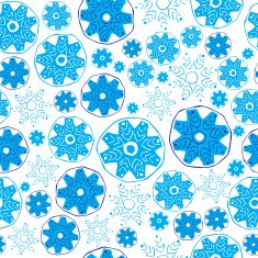 Snowflakes seamless pattern N18