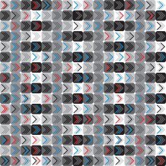 Geometric seamless pattern with color arrows N2