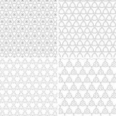 set of abstract geometry pattern background N2