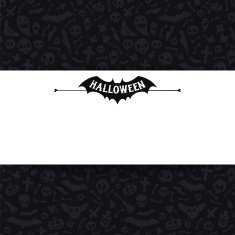White Paper Sheet on Dark Halloween Background N2