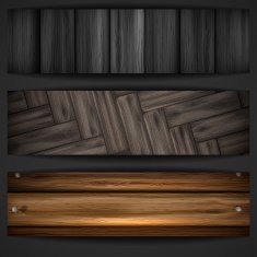 Wooden grey banner N6