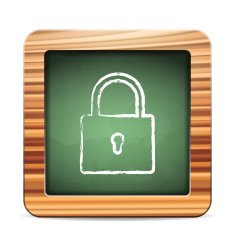 blackboard padlock N2