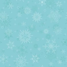seamless winter vector pattern with snowflakes