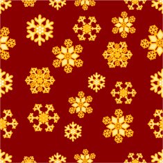 Christmas seamless pattern of snowflakes vector