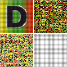 Letter D (mixed mosaic)