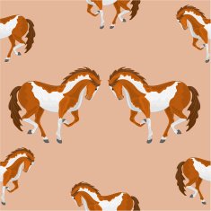 Seamless texture piebald horse vector N2