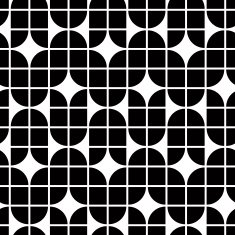 Black and white geometric abstract seamless pattern contrast