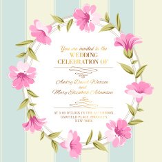 Circle floral ornament N3