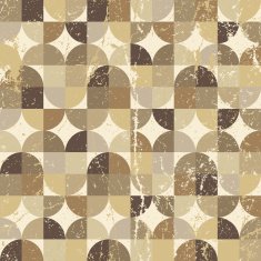 Vintage squared seamless pattern vector rhombus abstract fone