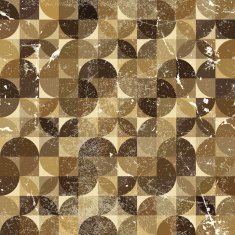 Vintage tattered seamless pattern vector overlapping abstract
