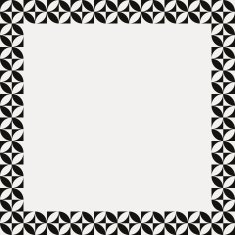 Paper with black and white frame geometric pattern N13
