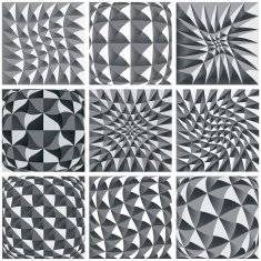 Abstract black and white background geometric figures