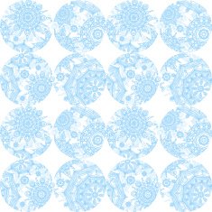 Winter concept seamless pattern of circles N3