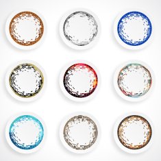 set of pattern plate for design