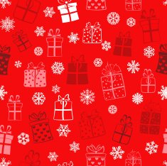Seamless pattern of gift boxes N15