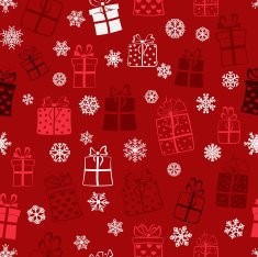 Seamless pattern of gift boxes N16