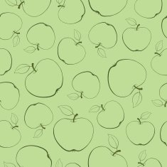 vector pattern with apples N11