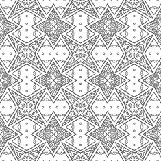 Abstract tiled ornament pattern N2