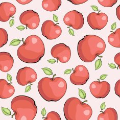 vector pattern with apples N13