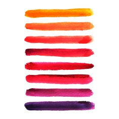 Set of watercolor stripes N5