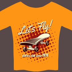 Tee with skateboard N2