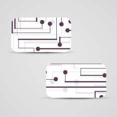 Vector business-card set for your design N364