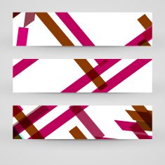 Vector banner set for your design N140