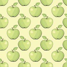 vector pattern with apples N15